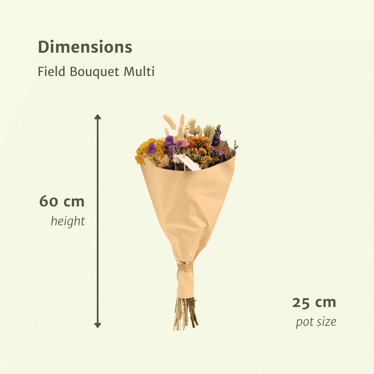 Trockenblumen Feldblumenstrauß Multi