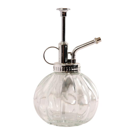 Pflanzensprüher – Klar/Silber – Glas – 0,25 l – L8,8×T8,8×H15,4 cm