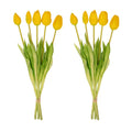 Tulpenstrauß gelb – 10 stück – „real touch“-kunsttulpen – 42 cm (gelb) - Botanic-Vibes