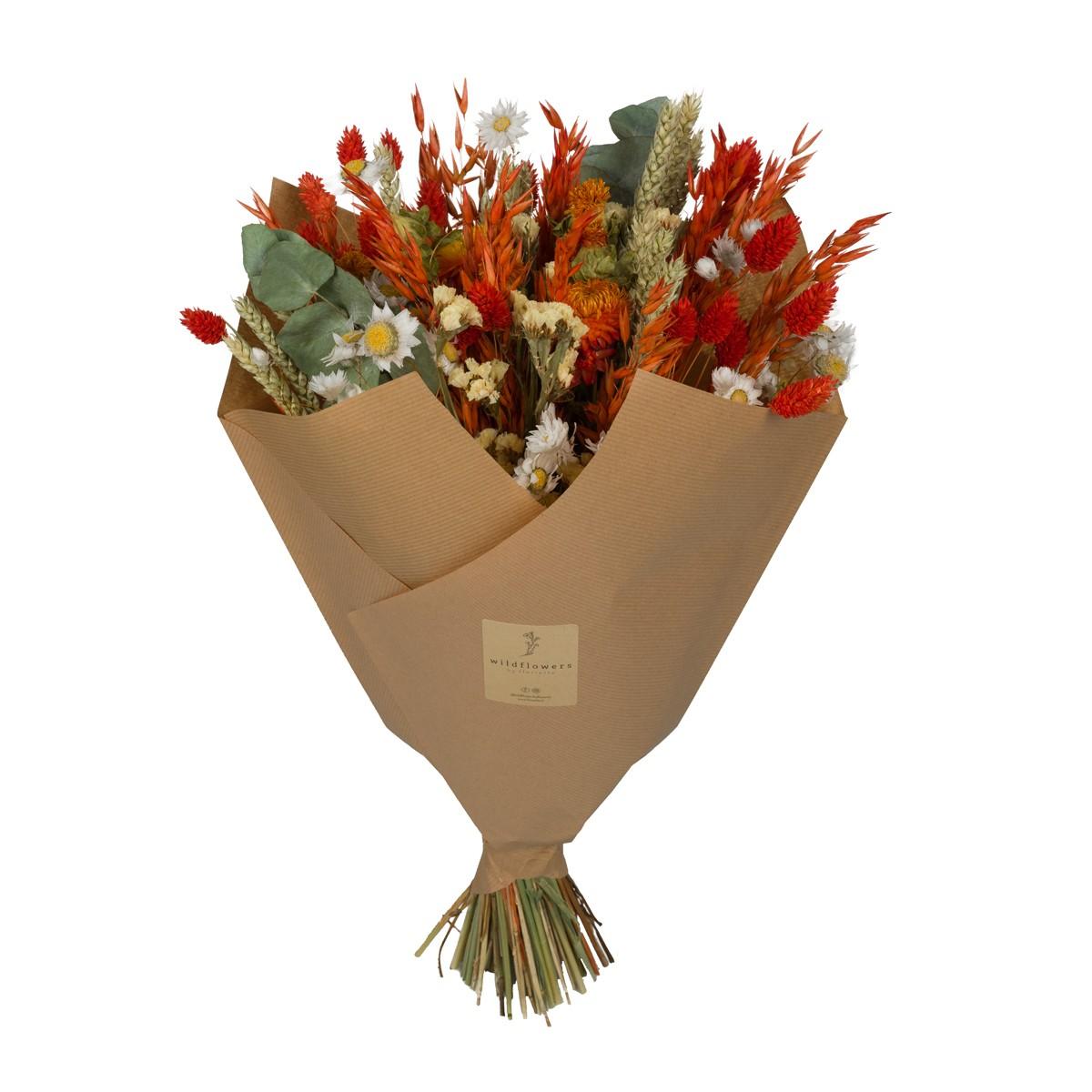 Getrocknete Blumen, Classic Bouquet, Orange, 60 cm