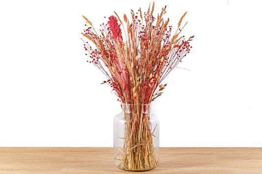 Trockenblumenstrauß – Pink XL – Trockenstrauß – 70 cm