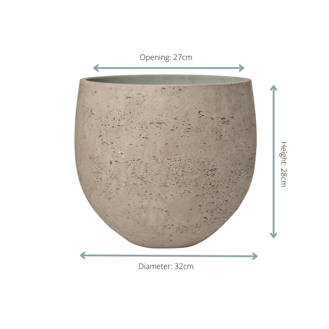 Pot Orb Grey Washed - D32 x H28 - Botanic-Vibes
