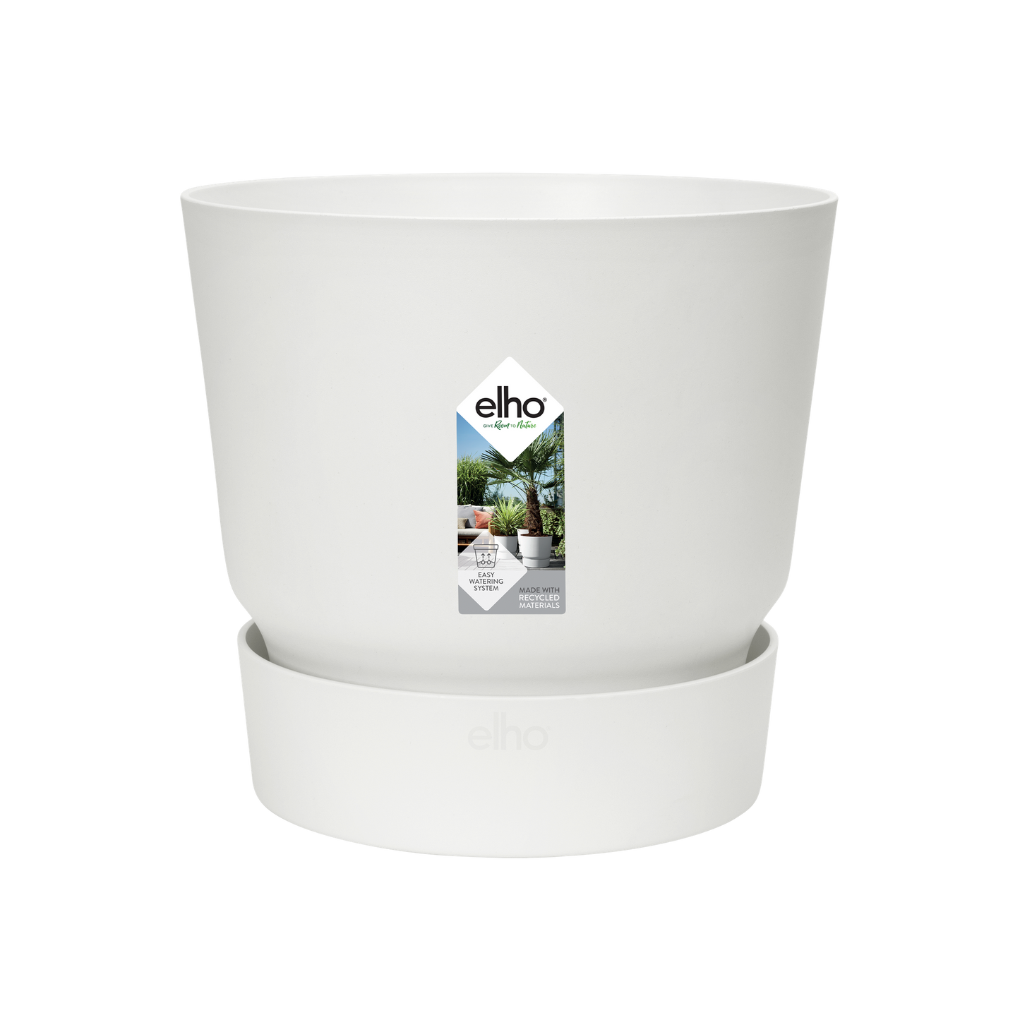 Topf elho Greenville Round Weiß – D14 × H13