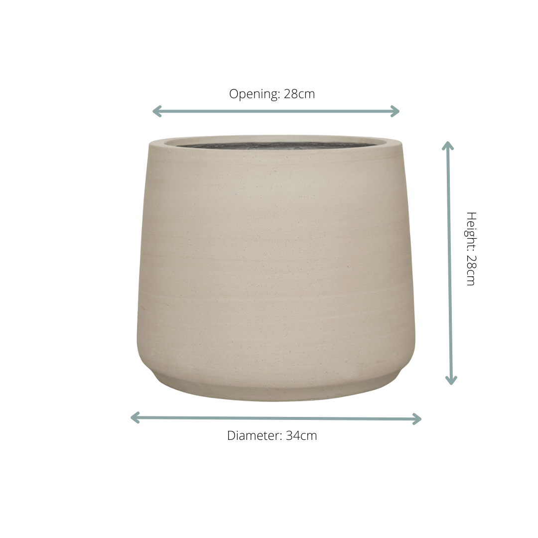 Jumbo Patt Beige Washed - D34 x H28 - Botanic-Vibes
