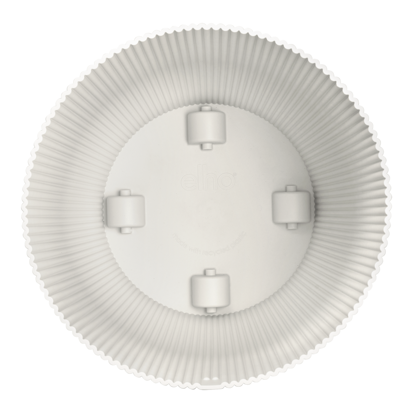 Topf elho Vibes Fold Round Weiß – mit Rollen – D35 × H33