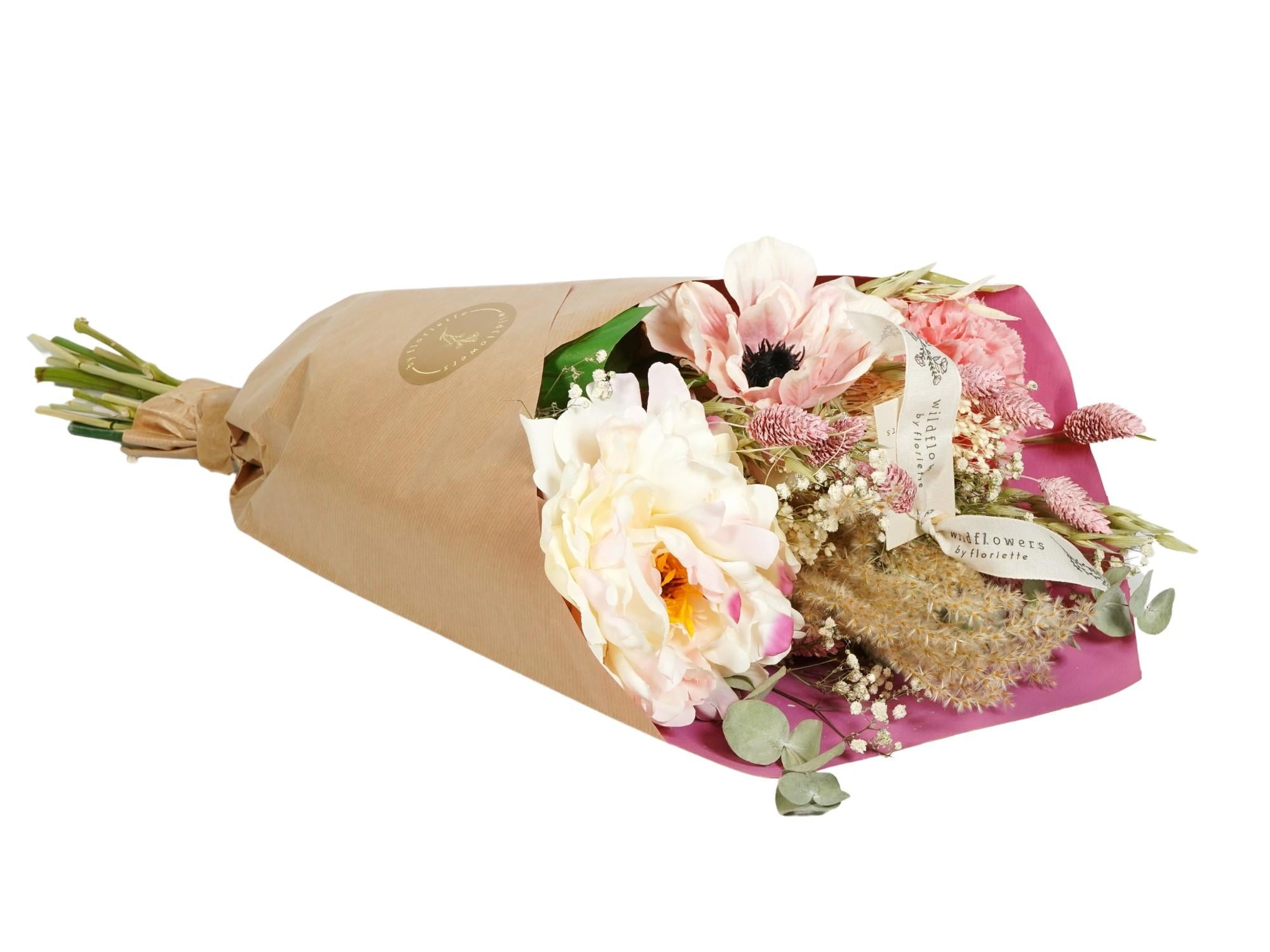 Mother's Day, Getrocknete Blumen & Seide, Dried & Silk Peony Love, 55 cm