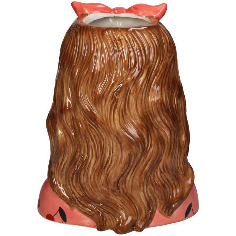 Vase Fashion Lady „Jessie“ – 27 cm – mit Brille und Haarband - Botanic-Vibes