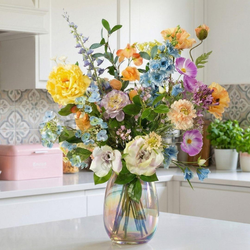 Kunstblumenstrauß, Soft Spring Deluxe, Real Touch, 18 Stiele, ↑ 85 cm