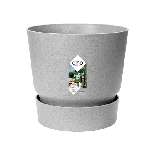 Topf elho Greenville Round Grau – D14 × H13 - Botanic-Vibes