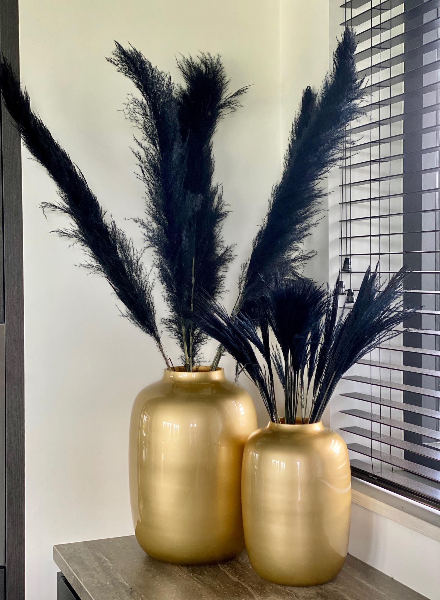 Vase Glas, Gold, Artic, M, H35 W25