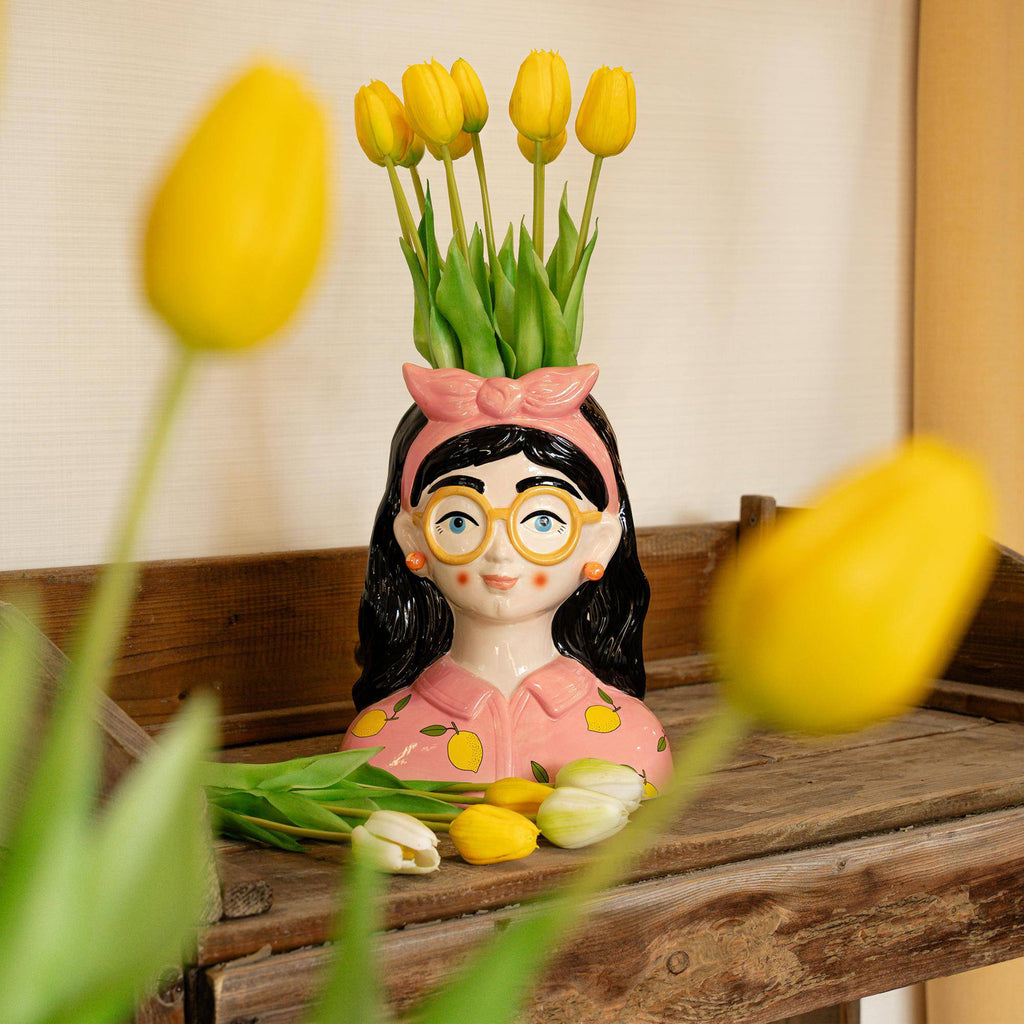 Tulpenstrauß gelb – 10 stück – „real touch“-kunsttulpen – 42 cm (gelb) - Botanic-Vibes