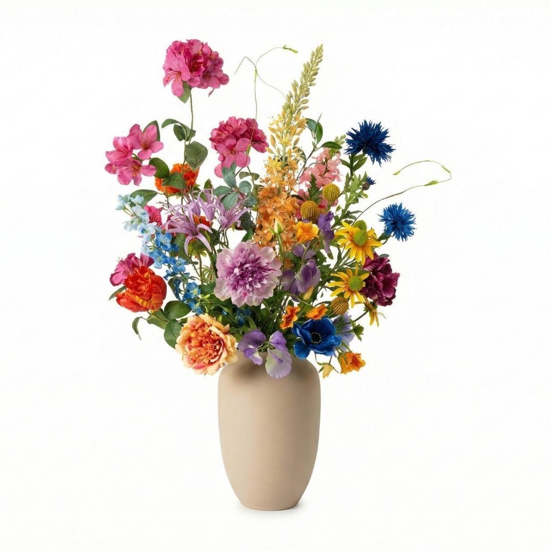 Kunstblumenstrauß, Summer Garden Deluxe, Real Touch, 19 Stiele, ↑ 100 cm
