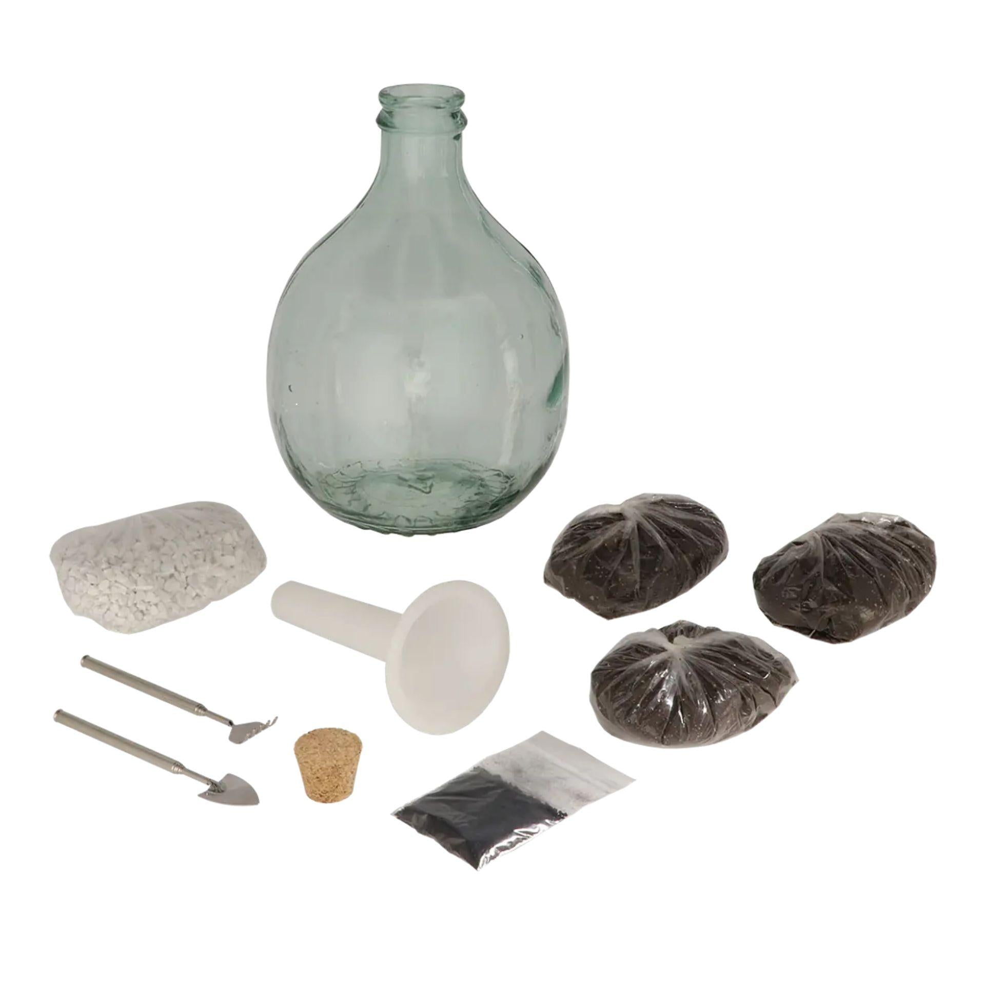 DIY Pflanze Terrarium Set 5L, Maak je eigen gesloten ecosysteem | In giftbox