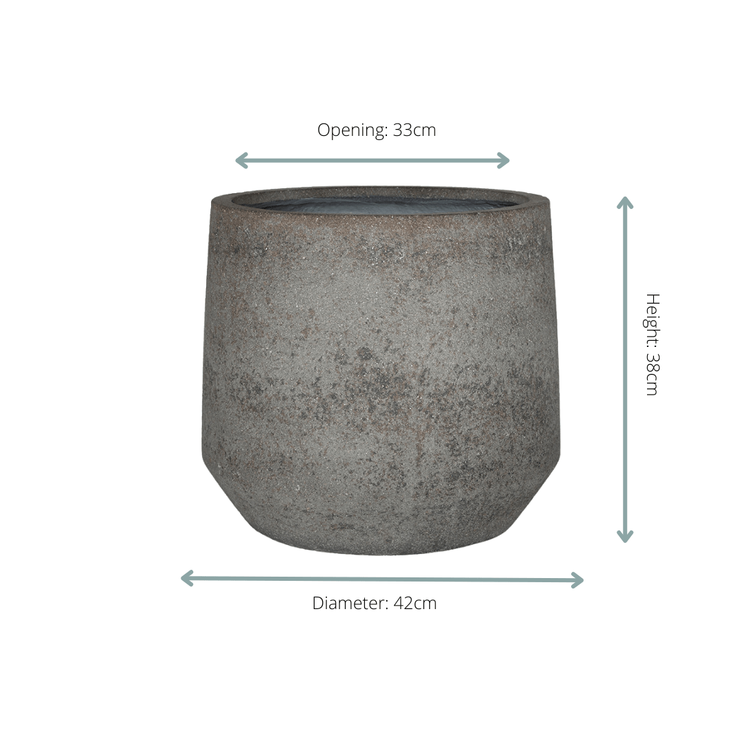 Pot Harith M Dioriet Grey - D42 x H38 - Botanic-Vibes