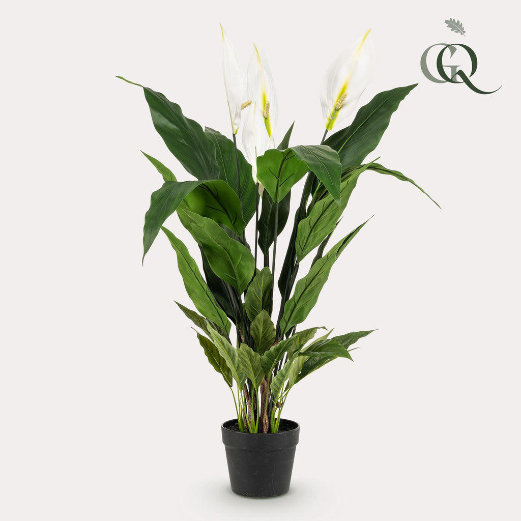 Kunstpflanze, Spathiphyllum, Lepelplant, 90 cm