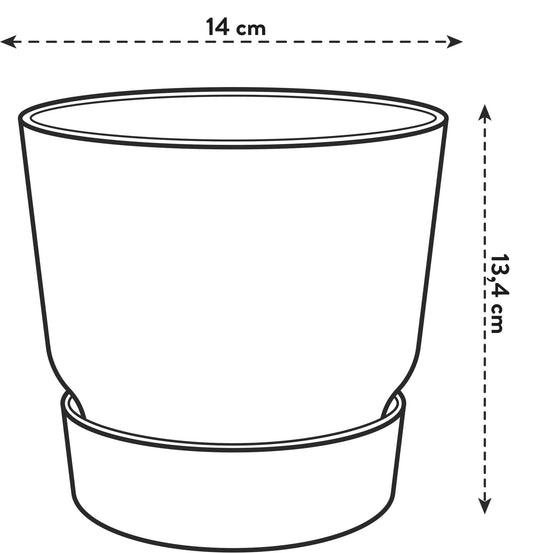 Topf elho Greenville Round Grün – D14 × H13