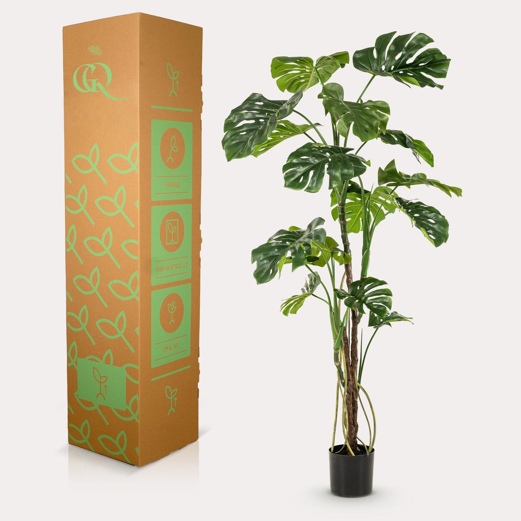 Kunstpflanze, Monstera, Gatenplant, 180 cm