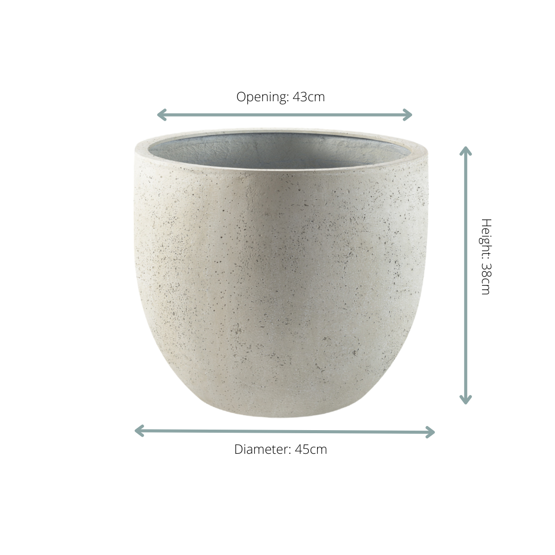 Topf Grigio New Egg Antique White – D45 × H38