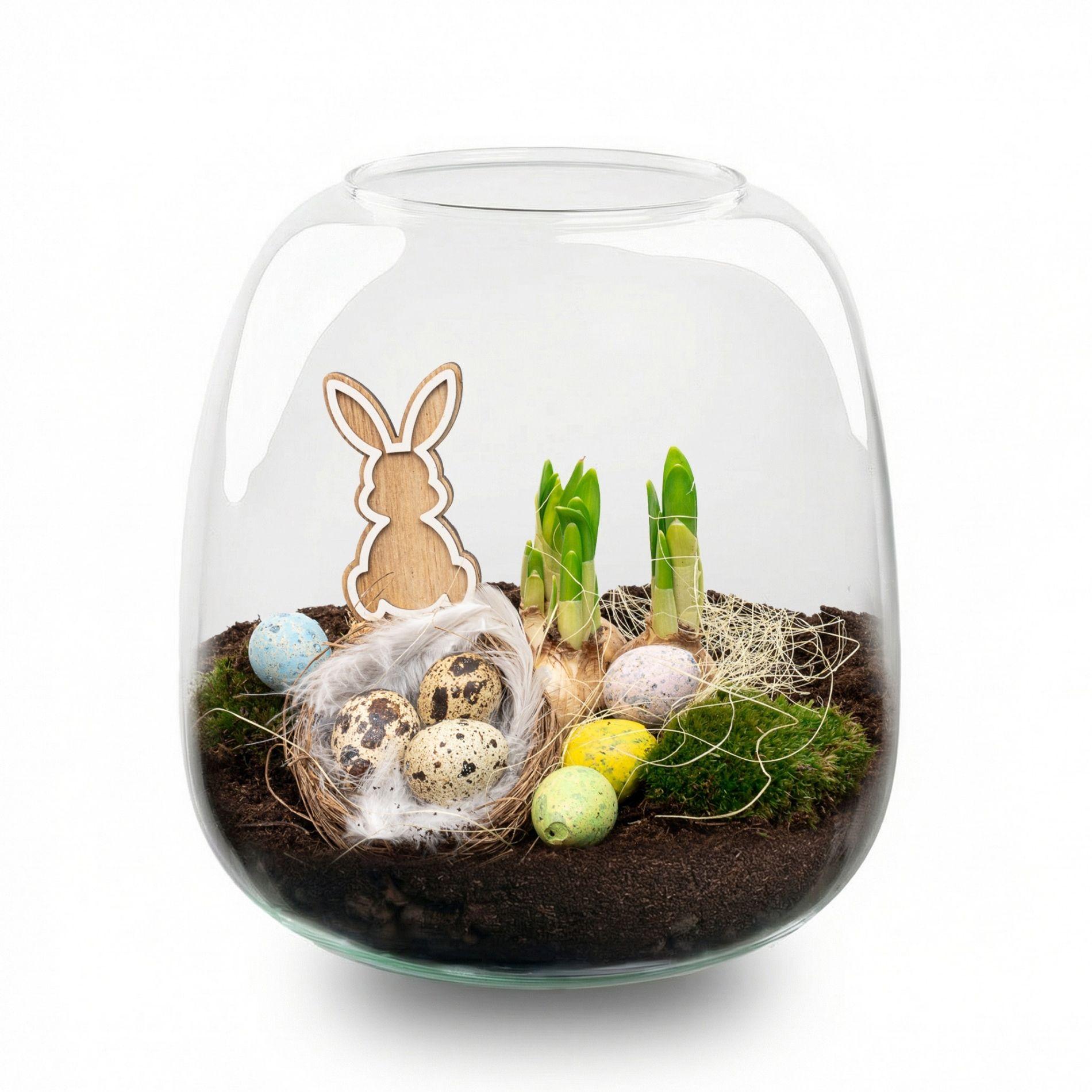 Offenes Terrarium, Emma Oster, DIY-Set, Flaschengarten DIY-Set, Ø23 cm ↑ 25 cm