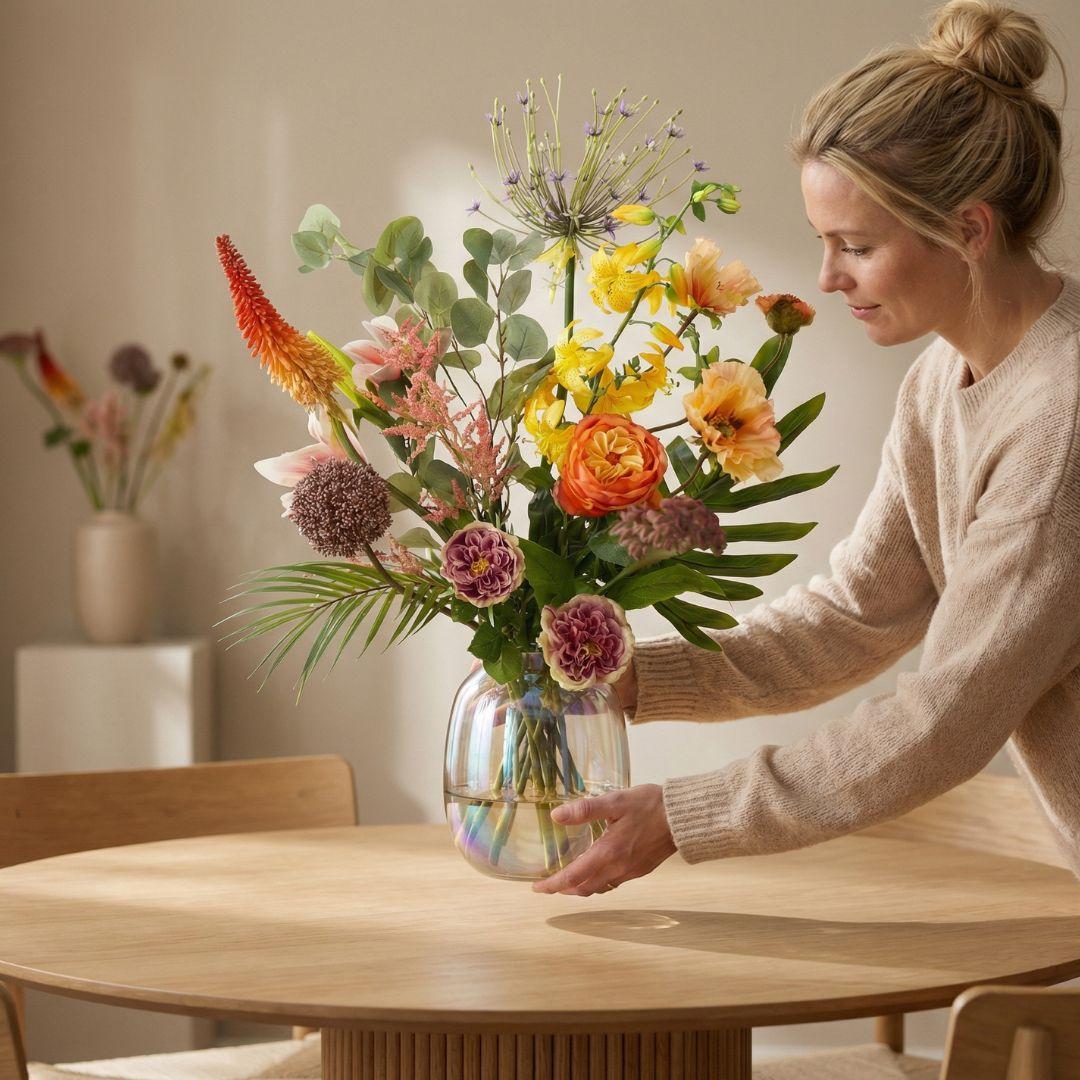 Kunstblumenstrauß, Tropical Chic Deluxe, Real Touch, 13 Stiele, ↑ 105 cm