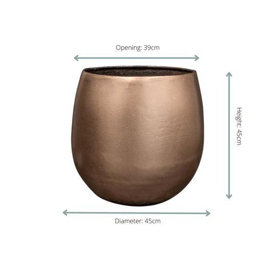 Pot Stijn goud - D45 x H45 - Botanic-Vibes