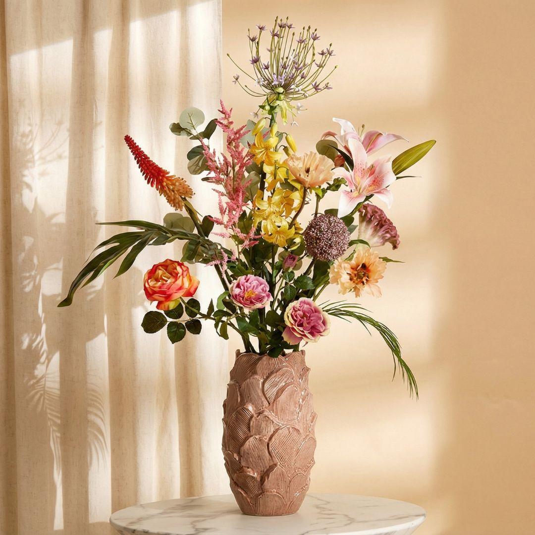 Kunstblumenstrauß, Tropical Chic Deluxe, Real Touch, 13 Stiele, ↑ 105 cm