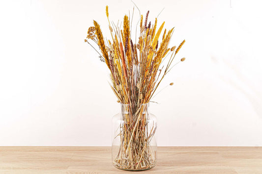 Trockenblumenstrauß – Yellow & Brown – Trockenstrauß – 70 cm – FH013