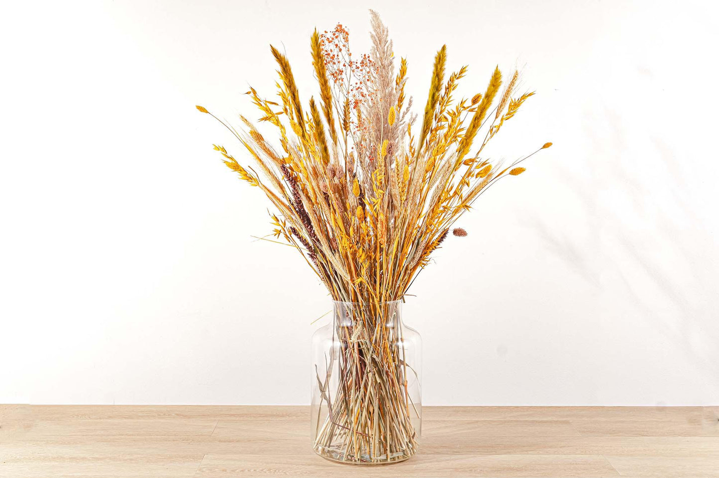 Trockenblumenstrauß – Yellow XL – Trockenstrauß – 70 cm