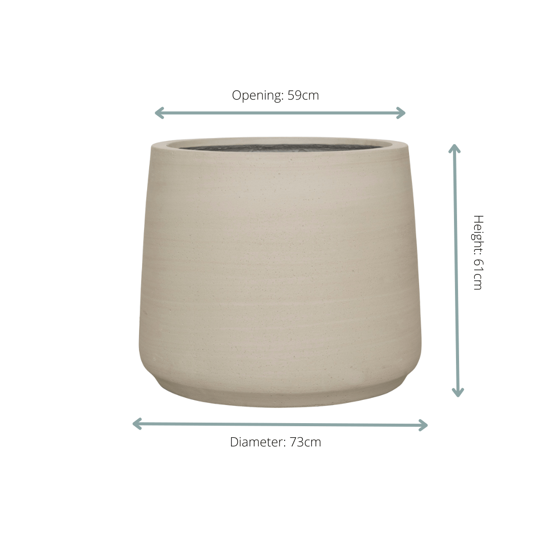 Jumbo Patt Beige Washed - D73 x H61 - Botanic-Vibes