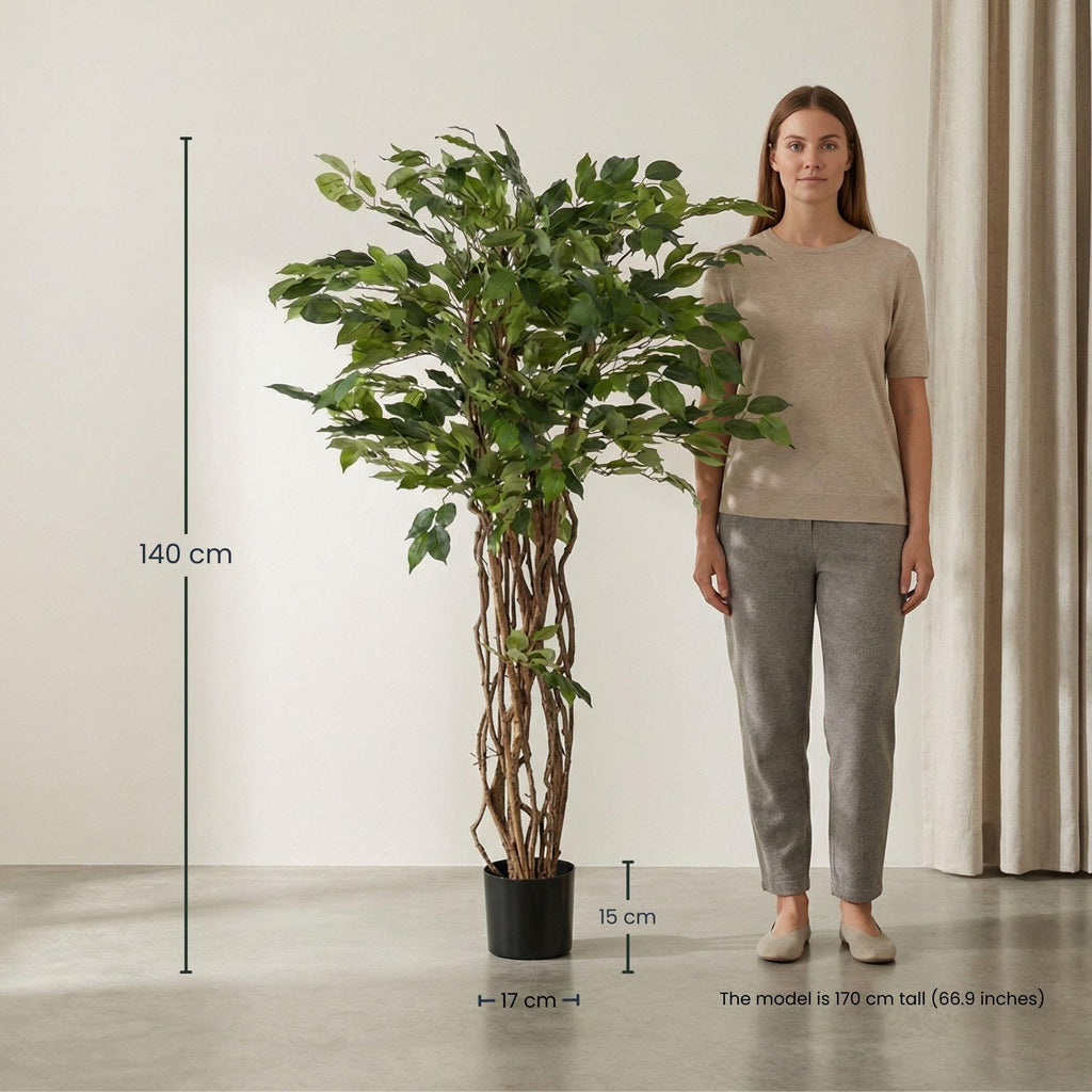 Ficus Liana Kunstbaum 140 cm, Künstliche Pflanze